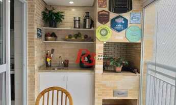 Imagem 4: Apartamento com 3 dormitórios à venda, 130 m² por R$ 1.900.000,00 - Gonzaga - Santos/SP