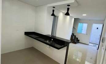 Imagem 4: Sobrado Novo com 2 Dormitórios, Quintal e Garagem em Condomínio na Vila Tupi