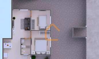 Imagem 2: Apartamento com 2 dormitórios à venda, 54 m² por R$ 220.000 - Pão de Açúcar - Pouso Alegre