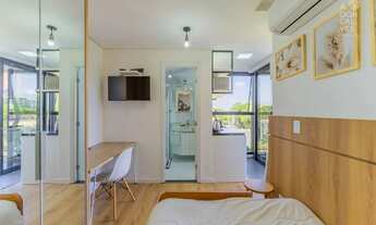 Imagem: Stúdio 01 Quarto, 01 Banheiro, Sacada