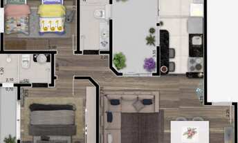 Imagem 6: Cobertura com 2 dormitórios 1 Suíte 114 m² R$ 450.000 - Utinga - Santo André/SP