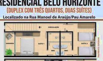 Imagem 2: (CM)) DUPLEX C/3 QUARTOS/2 SUITES EM PAU AMARELO(rua calçada