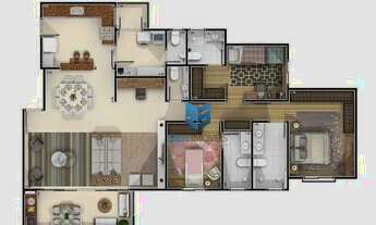 Imagem 4: Apartamento com 3 dormitórios para alugar, 175 m² por R$ 10.646,00/mês - Parque Campolim