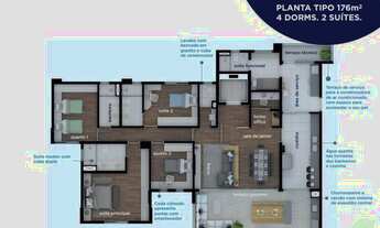 Imagem: Apartamento à venda, 177 m² por R$ 2.194.999,00