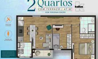 Imagem 5: Apartamento para venda com 47 metros quadrados com 2 quartos em Enseada - Guarujá - SP