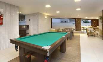 Imagem 3: Unidade à venda com varanda gourmet, projeto áudio técnico e iluminação, porcelanato e hom