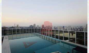 Imagem 2: Apartamento de 48 m² para locação no Brooklin. Possui ar condicionado. Andar alto. Apartam