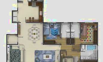 Imagem 5: Apartamento com 3 dormitórios para alugar, 175 m² por R$ 10.646,00/mês - Parque Campolim