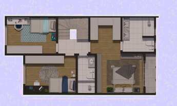 Imagem 7: Triplex com 4 dormitórios à venda, 143 m² por R$ 790.000 - Boa Vista - Curitiba/PR