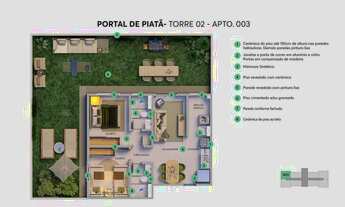 Imagem 7: Portal De Piatã, 2 Quartos Distribuído Em 40M² E 1 Vaga De Garagem. C50KHF