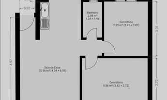 Imagem 2: Cond. Afonso Gil Tenoné apto 2 quartos R$ 165 mil 4 andar A. Montenegro