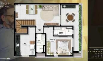 Imagem 4: Cineasta Oscar Santana, 1 E 2 Quartos, Muito Bem Distribuído Entre 46M² E 66M² E 1 Vaga Na