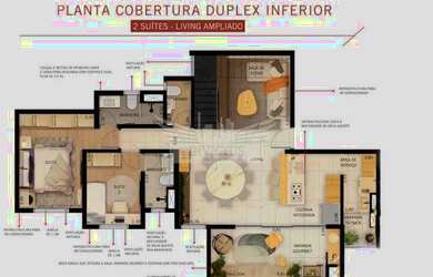 Imagem 4: Cobertura Duplex 3 Dormitórios à Venda, 176m² - Vila Valparaíso - Santo André/SP