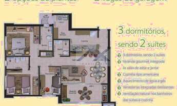 Imagem 7: Apartamento com 2 dormitórios para alugar, 98 m² por R$ 4.770,00/mês - Trebbiano Residenci