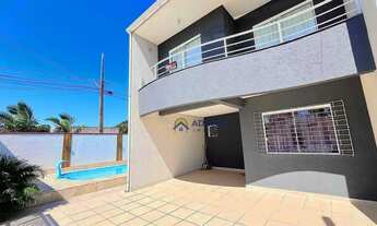 Imagem 3: Sobrado com Piscina, 3 dormitórios à venda, 106 m² por R$ 800.000 - Brejatuba - Guaratuba