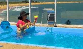 Imagem 5: Casa Setiba Guarapari, Espetacular vista Mar. Piscina, Sauna, Spar, karaoke, Etc