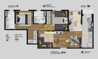Imagem 2: Apartamento para aluguel com 62 metros quadrados com 2 quartos