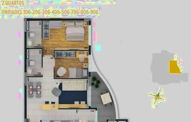 Imagem 6: COBERTURA com 3 dormitórios à venda por R$ 1.562.724,24 no bairro São Francisco - CURITIBA