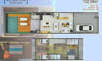 Imagem 6: SOBRADO GEMINADO no SAGUAÇÚ com 3 quartos para VENDA, 123 m²