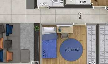 Imagem 7: Apt. à venda |110m² | 3 suítes| 2 vagas