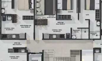 Imagem 6: Flat tipo estúdio com garagem coberta no Bessa por R$222.000