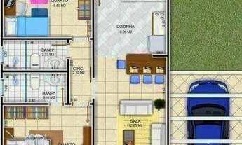 Imagem 6: Casa para Venda em Araruama, OUTEIRO, 2 dormitórios, 1 suíte, 2 banheiros