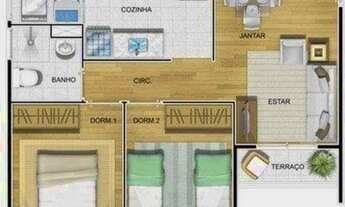 Imagem 3: Vendo apartamento - Jardim Lizandra ( Condomínio Bosque da Italia) - Americana- Sp