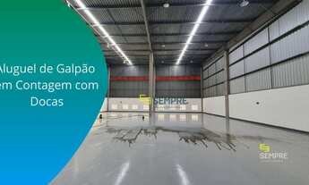 Imagem: Aluguel de galpão com docas em Contagem