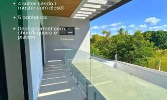 Imagem 6: Casas em Condomínio no Eusébio com 4 Suítes, Sendo 1 Suíte Master \ Ampla Varanda no S0LA