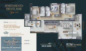Imagem 6: Apartamento para Venda em Balneário Piçarras, ITACOLOMI, 3 dormitórios, 3 suítes, 4 banhei
