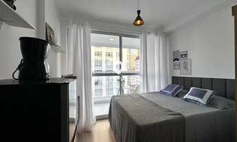 Imagem: STUDIO MOBILIADO COM VARANDA PARA LOCAÇÃO