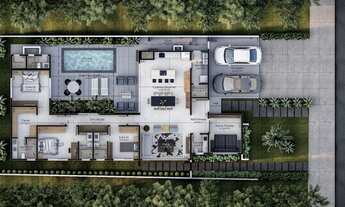 Imagem 2: Casa de condomínio térrea para venda tem 257 metros quadrados com 3 quartos