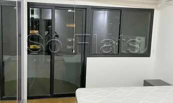 Imagem 5: Flat em Alphaville disponível para locação com 1 dormitório todo mobiliado com entrada ime