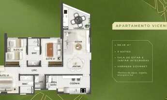 Imagem 5: Parador de Gaudí | Lançamento Incrível nas Graças| 3 quartos | 3 suítes | 88m²