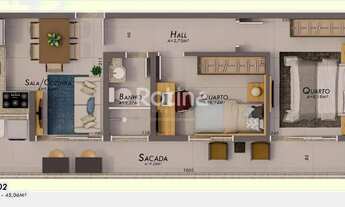 Imagem 7: Apartamento à venda, 2 quartos, Umuarama - Uberlândia/MG - Rotina Imobiliária