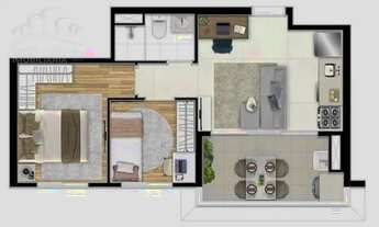 Imagem 3: Apartamento com 2 dormitórios à venda, 42 m² por R$ 418.000,00 - Barra Funda - São Paulo/S