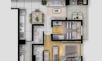 Imagem 3: Apartamento com 2 dormitórios à venda, 62 m² por R$ 432.383,05 - Boa Vista - Curitiba/PR