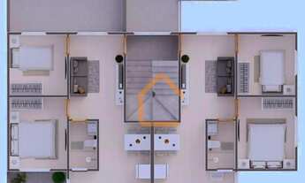 Imagem 3: Apartamento com 2 dormitórios à venda, 54 m² por R$ 220.000 - Pão de Açúcar - Pouso Alegre