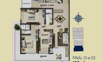 Imagem: Apart 3/4 sendo um suíte