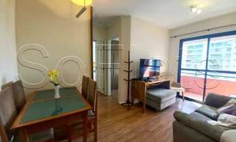 Imagem 3: Flat disponível para locação entre a Av. Berrini e Marg Pinheiros, com 02 dorms e cozinha