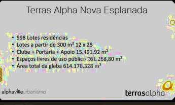 Imagem 6: Terreno à venda, 336 m² por R$ 325.000,00 - Condomínio Terras Alpha Nova Esplanada - Votor