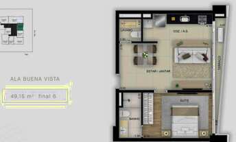 Imagem 5: Opus Gyro Vaca Brava - Loft 1 quarto, sendo 1 suíte