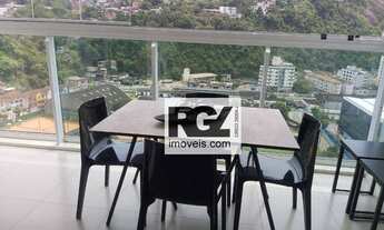 Imagem 4: Apartamento com 1 dormitório para alugar, 48 m² por R$ 2.990,02/mês - José Menino - Santos