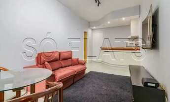 Imagem 3: Apartamento mobiliado em Alphaville com varanda e vaga, Flat Le Bougainville