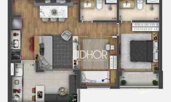 Imagem: Venda Brooklin - 2 dorms. 1 suíte - 65