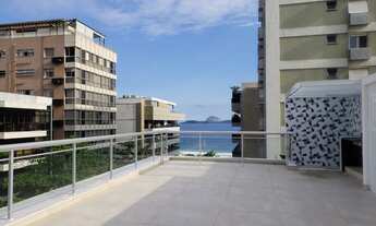 Imagem 6: Quadra da Praia do Leblon. Excelente cobertura duplex de 320m2