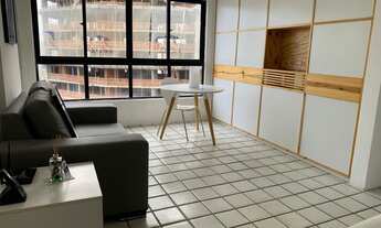 Imagem 4: Alugo flat mobiliado na Navegantes em Boa Viagem, andar alto, nascente com vista para o ma