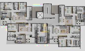 Imagem 3: Apartamento com varanda / sacada gourmet nas proximidades de supermercado, restaurantes e