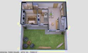 Imagem 2: Apartamento para venda possui 45 metros quadrados com 2 quartos em Maraponga - Fortaleza