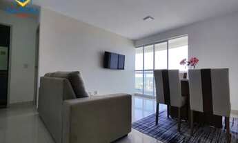 Imagem 3: Apartamento mobiliado 2 quartos, 1 suite, armários, varanda, vista mar, para locação em Po